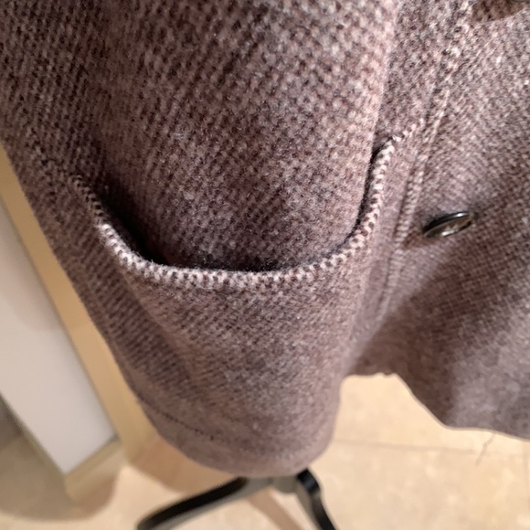 ARLETTE. Beige/Brown Wool Tweed Coat. Double Breasted. Two front pockets… - Picture 3 of 11